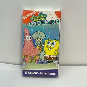 SpongeBob SquarePants The Seascape Capers VHS 2004 Nickelodeon 5 Adventures